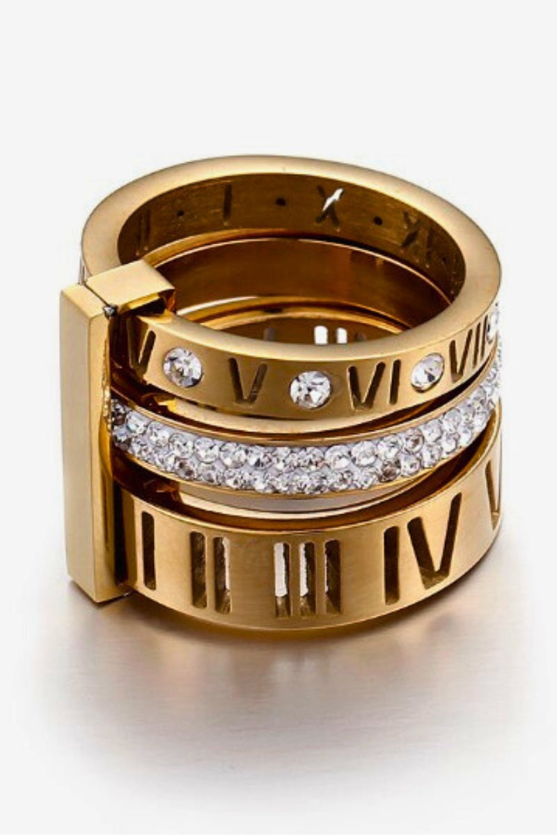 TRIO STACK RING - GOLD