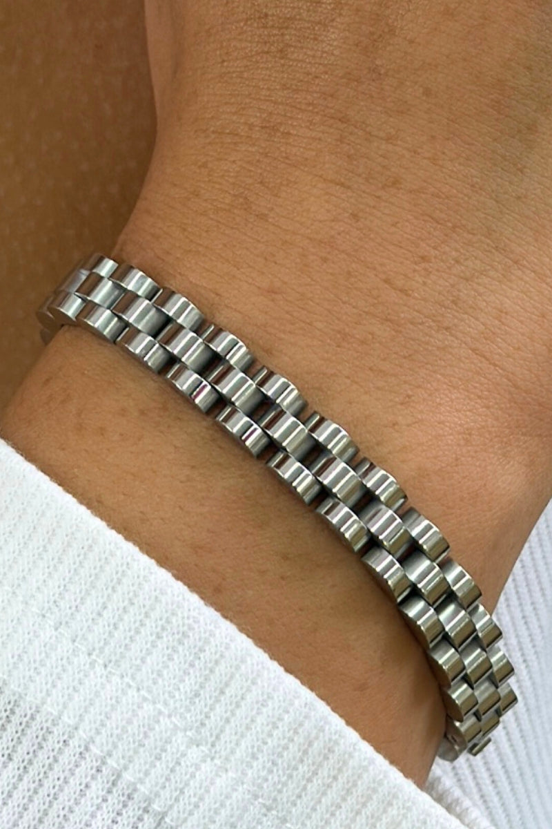 PARIS 8MM LINK BRACELET - SILVER