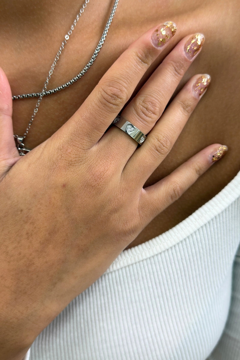 LOVE BLING RING - SILVER