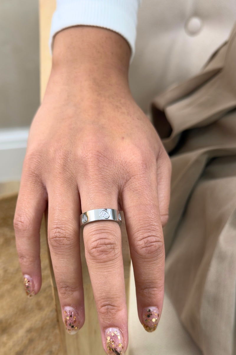 LOVE BLING RING - SILVER