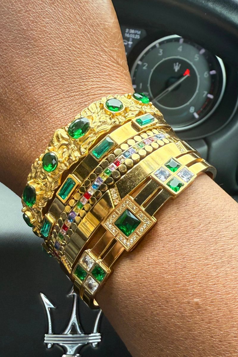 GREEN ENVY 5 PCS BRACELET SET