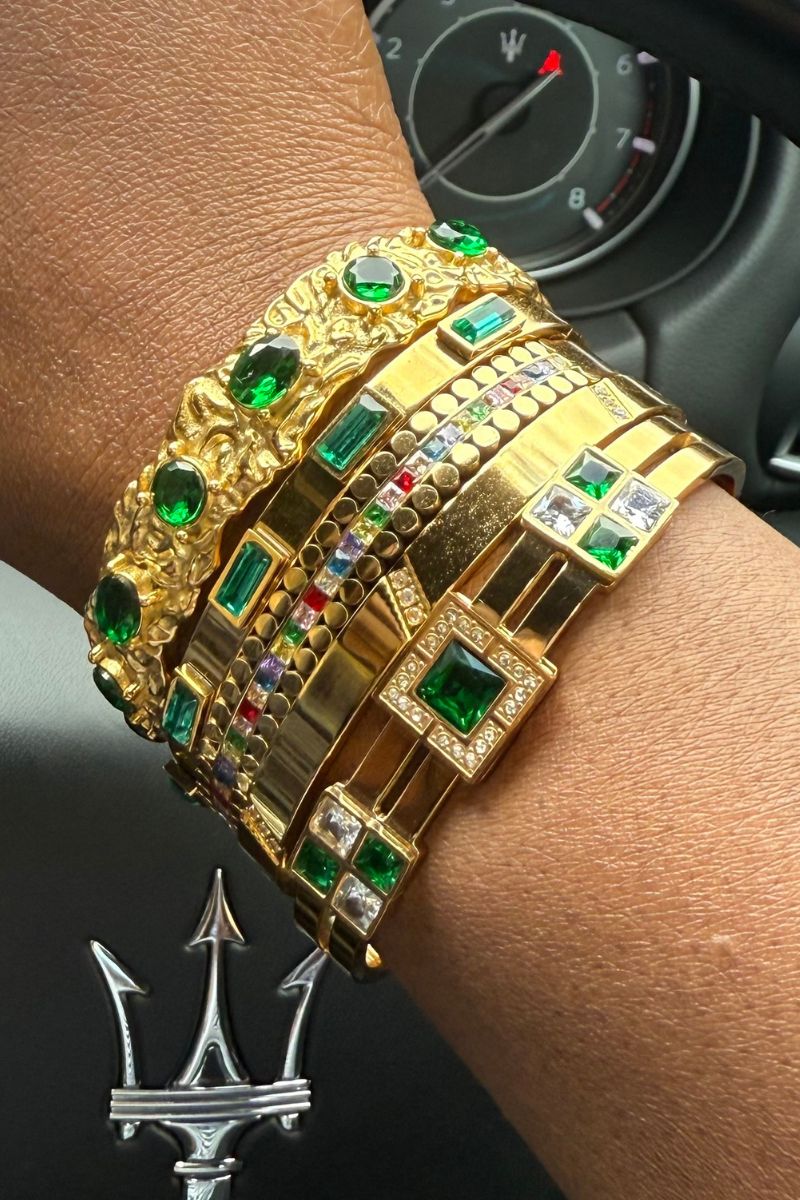 GREEN ENVY 5 PCS BRACELET SET