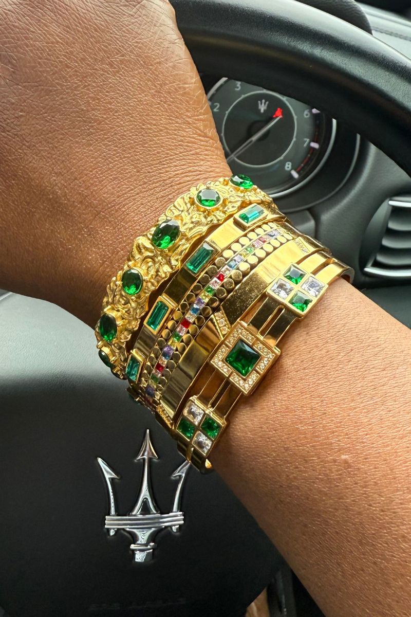 GREEN ENVY 5 PCS BRACELET SET