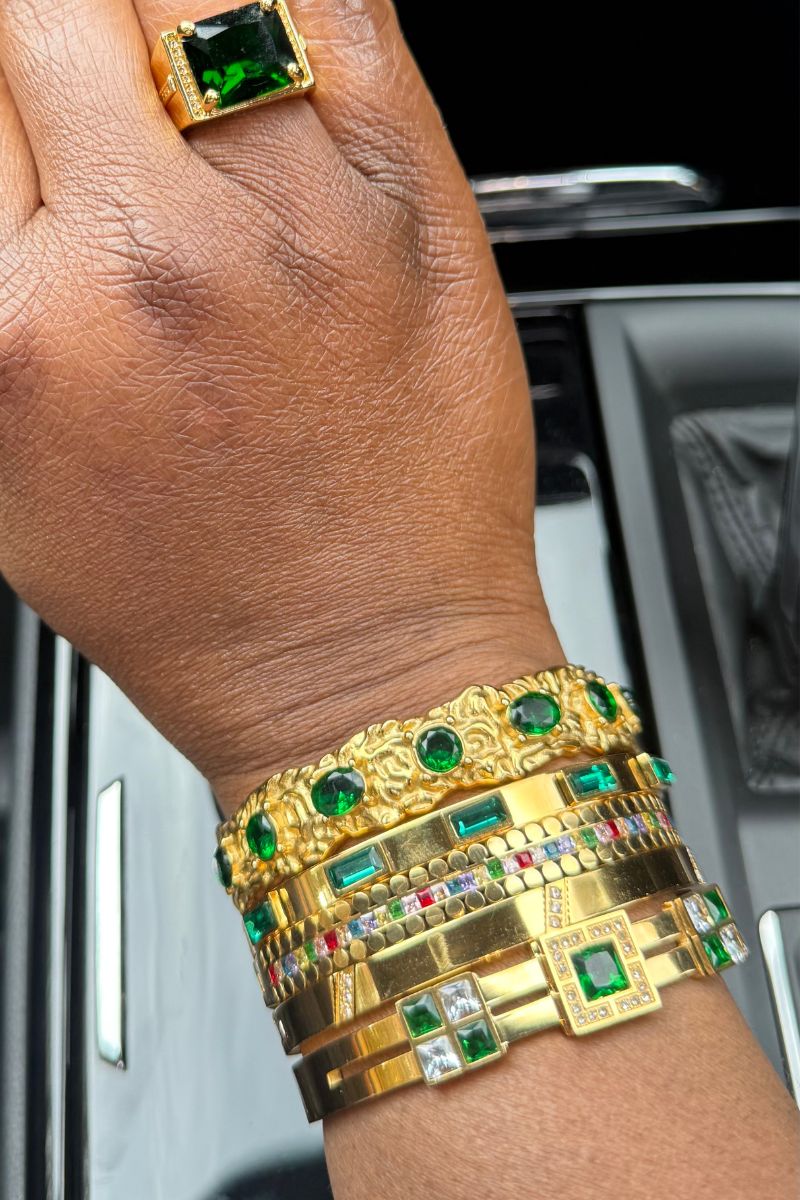 GREEN ENVY 5 PCS BRACELET SET