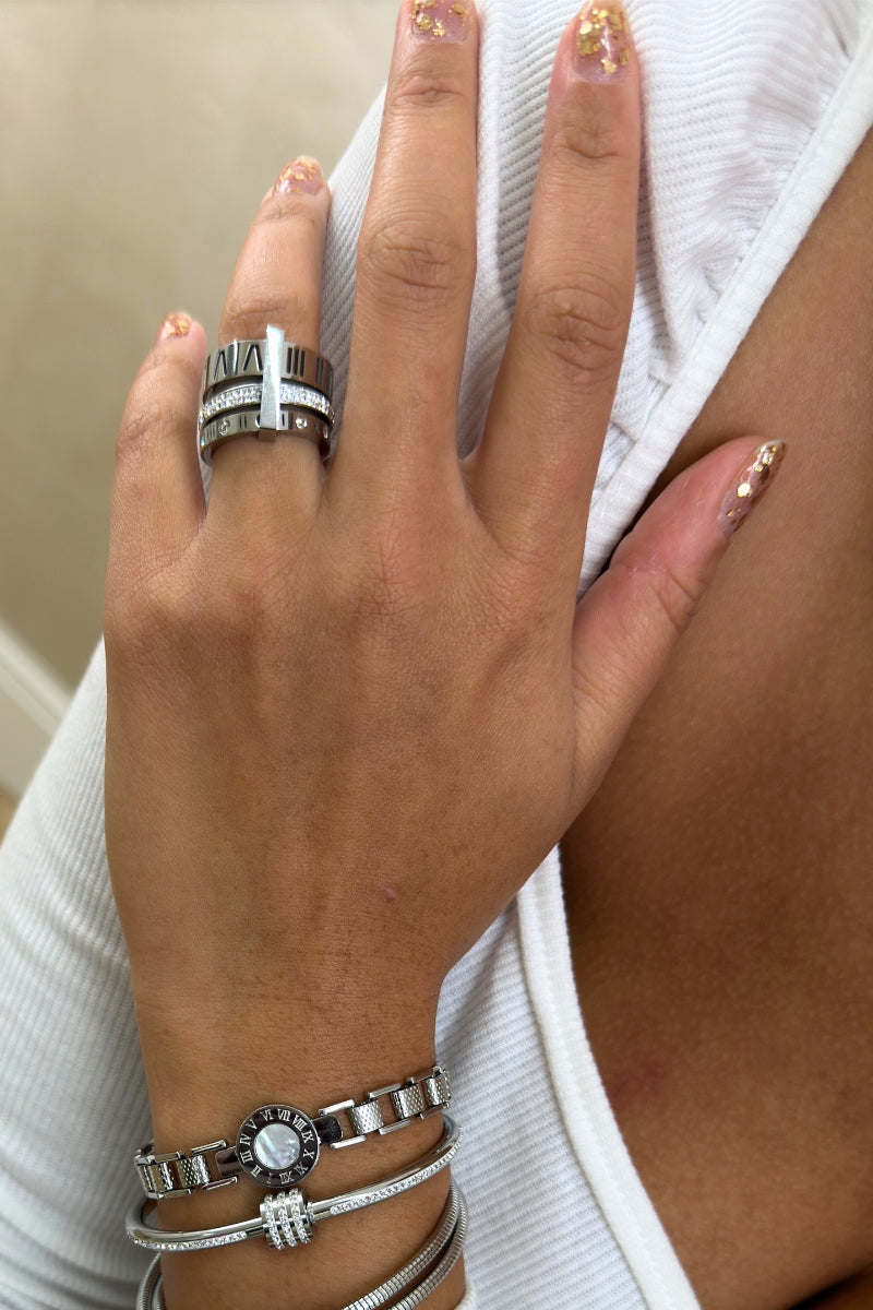 TRIO STACK RING - SILVER